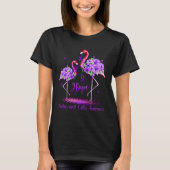 Flamingo Crohn s and Colitis Awareness Tシャツ (正面)