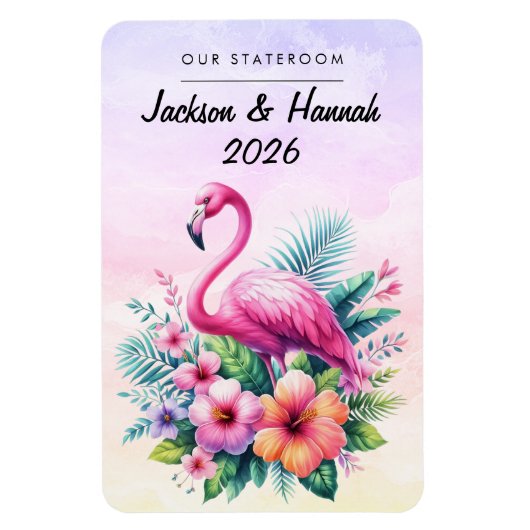 Flamingo Cruise Ship Stateroom Magnet マグネット (縦)