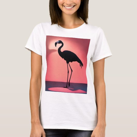 Flamingo Dance Delight Tシャツ – スプラッシュを追加 (正面)