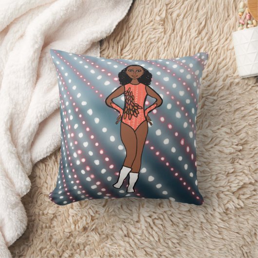 Flamingo Dancer A クッション (ブランケット)