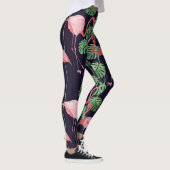 Flamingo Dark：小さな水色パターン。 レギンス (右)