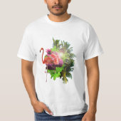 Flamingo e flores tシャツ (正面)