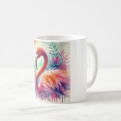 Flamingo Elegance 080824AREF149 - Watercolor コーヒーマグカップ (正面右)