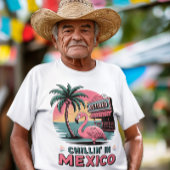 Flamingo Expat Retirement Mexico Beach Life Tシャツ