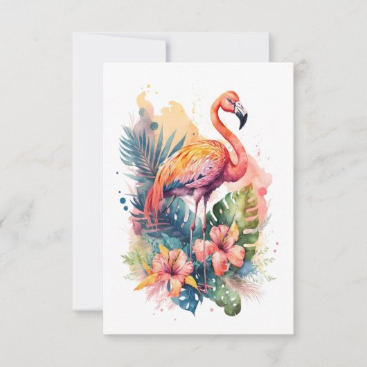 Flamingo Flat Card (正面)