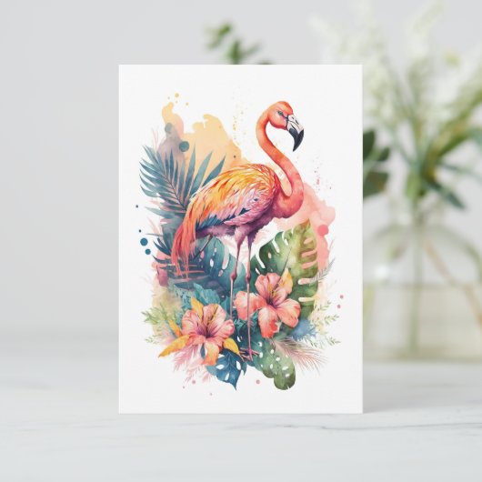 Flamingo Flat Card (スタンド正面)