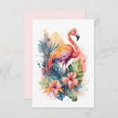 Flamingo Flat Card (正面/裏面)