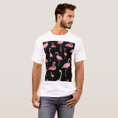 Flamingo Flock:ヴィンテージシームレスデザイン Tシャツ (正面フル)