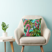 FLAMINGO FLOCK THROW PILLOW クッション (椅子)