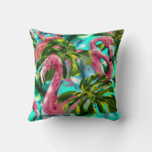 FLAMINGO FLOCK THROW PILLOW クッション (裏面)