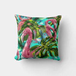 FLAMINGO FLOCK THROW PILLOW クッション