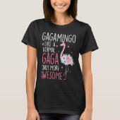 Flamingo Gagamingo like a normal Gaga Floral  Gran Tシャツ (正面)