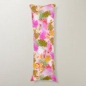 Flamingo Garden Pink ボディピロー (正面縦)