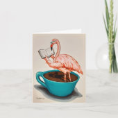 Flamingo Get Well card カード (正面)