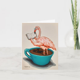 Flamingo Get Well card カード