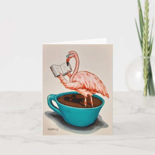Flamingo Get Well card カード (正面)