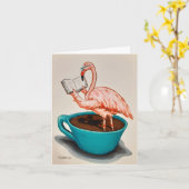 Flamingo Get Well card カード (黄色い花)