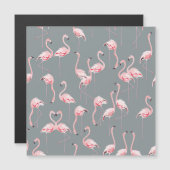 Flamingo Gray:ヴィンテージシームレスパターン。 (正面/裏面)