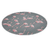 Flamingo Gray:ヴィンテージシームレスパターン。 カッティングボード (角)