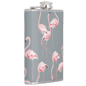 Flamingo Gray:ヴィンテージシームレスパターン。 フラスク (右)