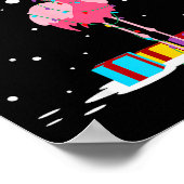 Flamingo Ho Ho Ho Nk Christmas Tree Lights Chain X ポスター (角)