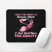Flamingo I Have The Right To Remain Silent I Just  マウスパッド (マウス)