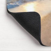 Flamingo In a Skirt Holding a Champagne Flute マウスパッド (コーナー)