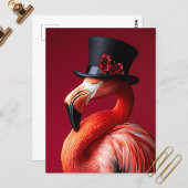 Flamingo in a Top Hat ポストカード