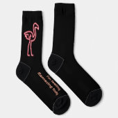 Flamingo in Neon ソックス (右)