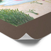 Flamingo in the Marsh Canvas Print ポスター (角)