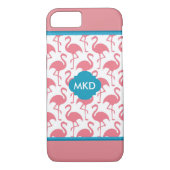 Flamingo iPhoneモノグラムのケース Case-Mate iPhoneケース (裏面)