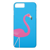 Flamingo iPhone 7プラスケースブルー Case-Mate iPhoneケース (裏面)