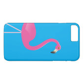 Flamingo iPhone 7プラスケースブルー Case-Mate iPhoneケース (裏面(横))
