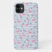 Flamingo iPhone/iPadケース – ピンク&ブルー Case-Mate iPhoneケース (裏面)