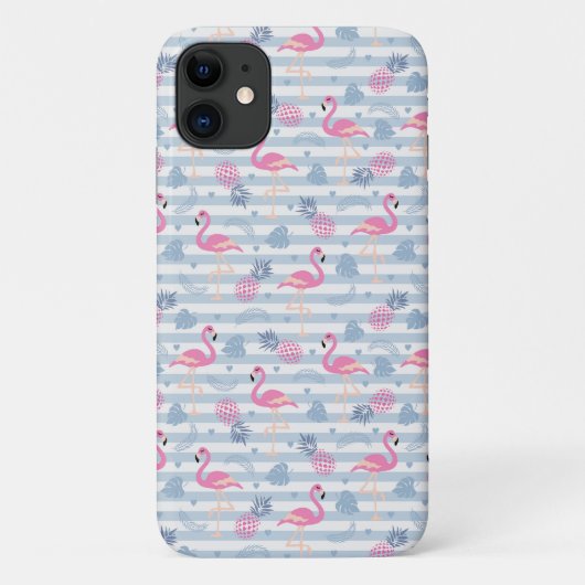 Flamingo iPhone/iPadケース – ピンク&ブルー Case-Mate iPhoneケース (裏面)