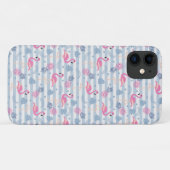 Flamingo iPhone/iPadケース – ピンク&ブルー Case-Mate iPhoneケース (裏面(横))