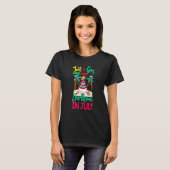 Flamingo Just A Girl Who Loves Christmas In July S Tシャツ (正面フル)