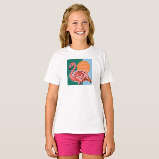 Flamingo Kids T-Shirt Tシャツ (正面フル)