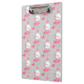 Flamingo Loveタイル貼りクリップボード クリップボード (左)