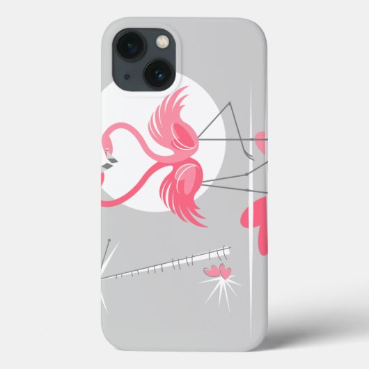 Flamingo Love IPadケース水平 Case-Mate iPhoneケース (裏面)