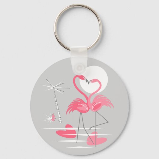 Flamingo Love keychain basic キーホルダー (正面)