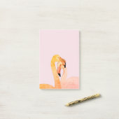 Flamingo Love, Pink Flamingos Post-It Notes ポストイット (デスク上)