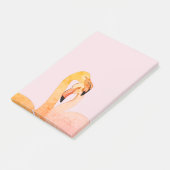 Flamingo Love, Pink Flamingos Post-It Notes ポストイット (アングル)