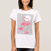 Flamingo Love Tシャツ(縦) Tシャツ (正面)