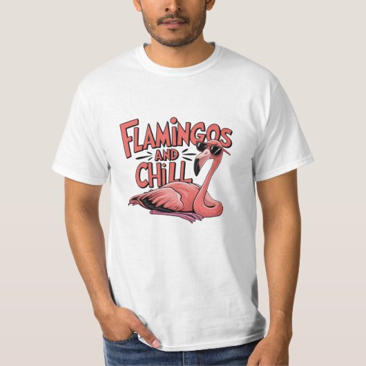 Flamingo Lover おもしろいGraphicsとはっきりしたFlamingo Lover Tシャツ (正面)