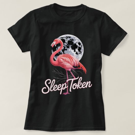 Flamingo Moon Vibes | Sleep Token Inspired Art Tシャツ (デザイン正面)