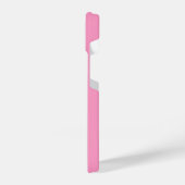 Flamingo neon pink sparklesあなたの名前をパーソナライズ iPhoneケース (左側面)