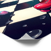 Flamingo on a Dream Roller Rink :レトロ ポスター (角)