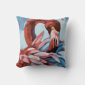 Flamingo Painting - Gift for Flamingo Lovers クッション (正面)
