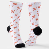 Flamingo Pattern ソックス (傾斜あり)